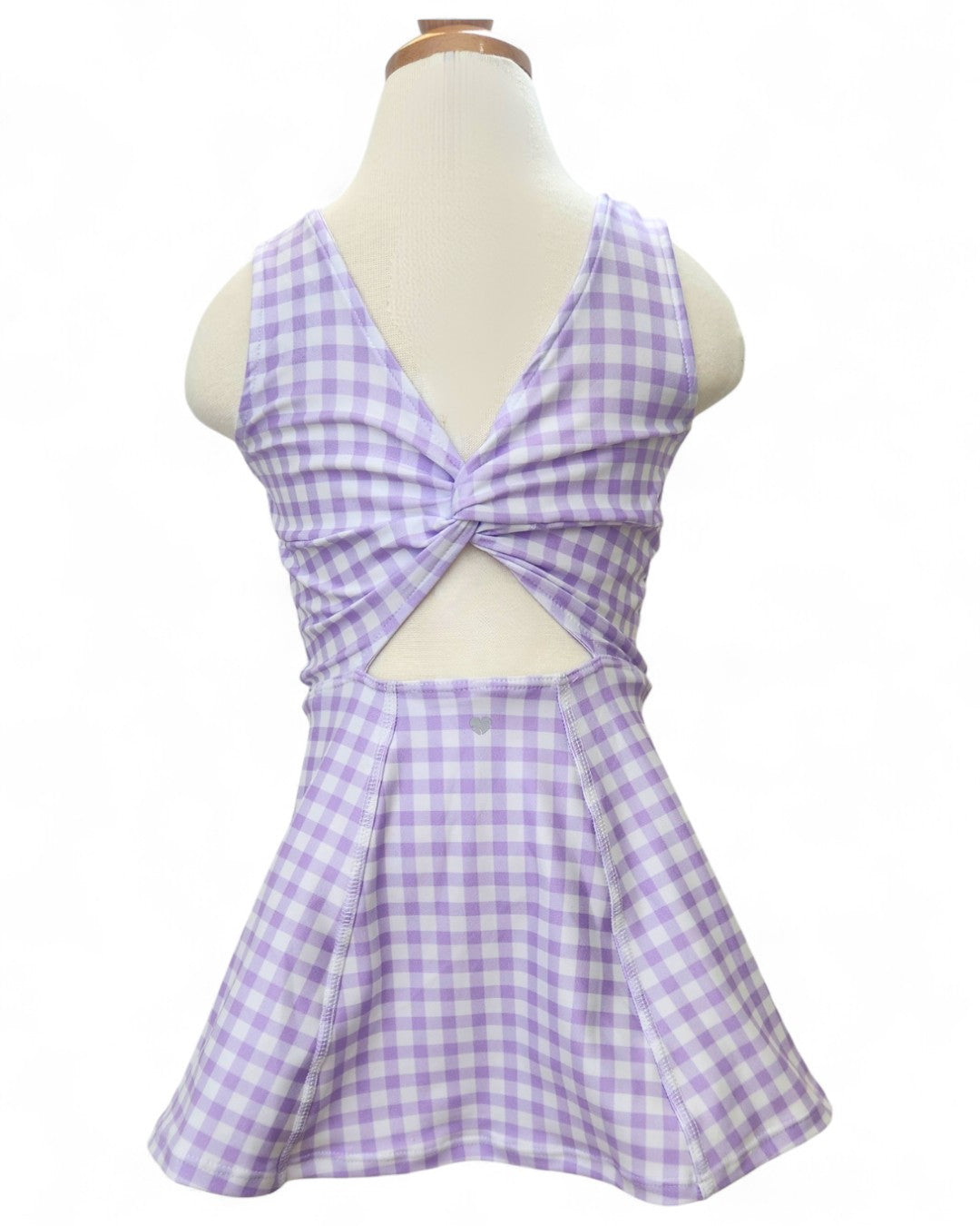 Game On Dress - Double Lilac Check