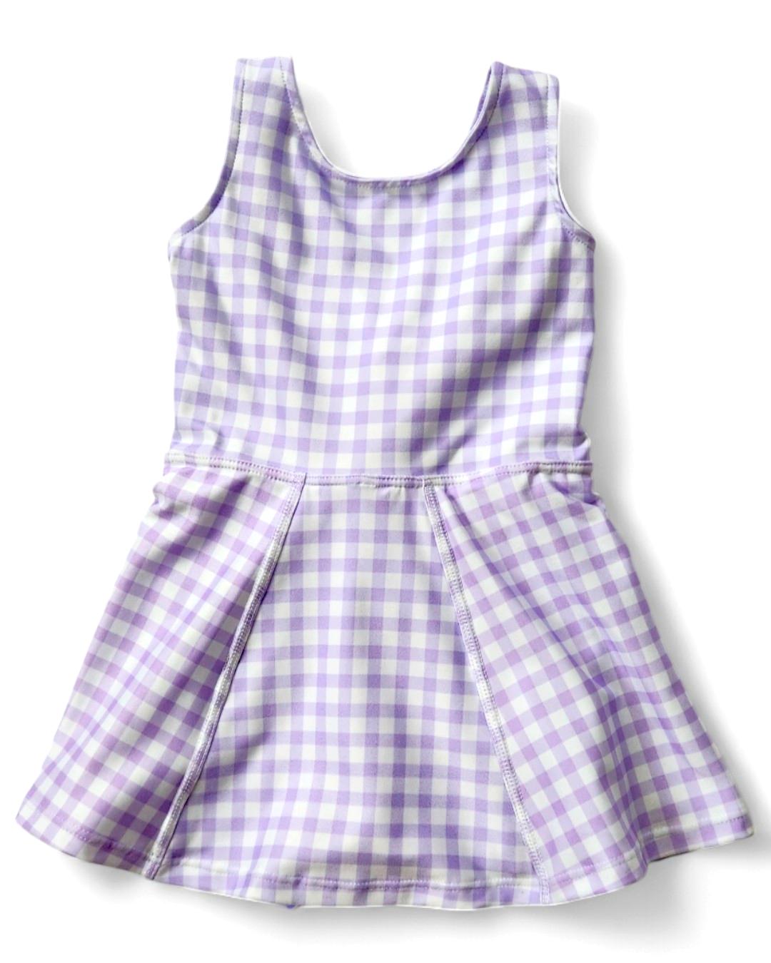 Game On Dress - Double Lilac Check