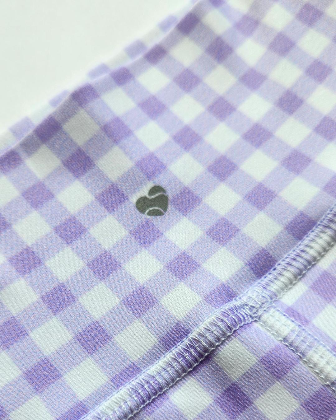 Bold & Brave Leggings - Double Lilac Check