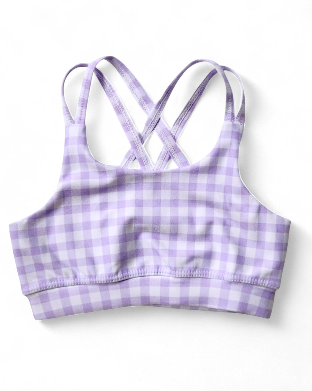 Sporty Top - Double Lilac Check