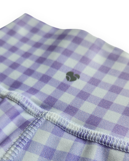 Run Wild Shorts - Double Lilac Check