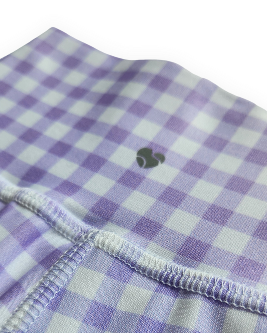 Run Wild Shorts - Double Lilac Check