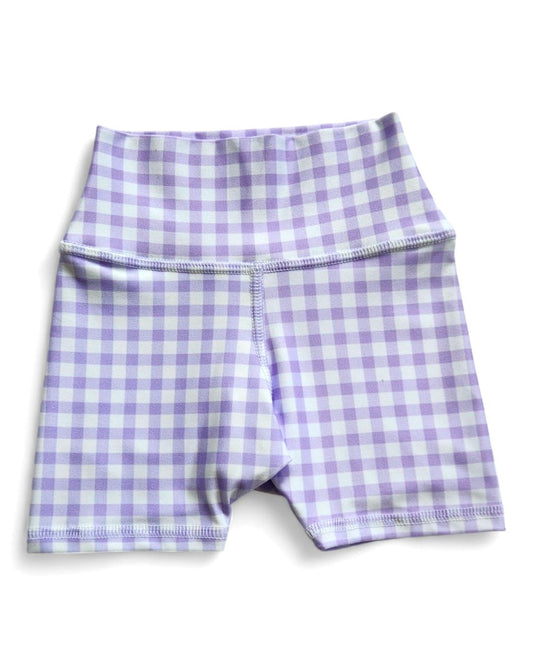Run Wild Shorts - Double Lilac Check