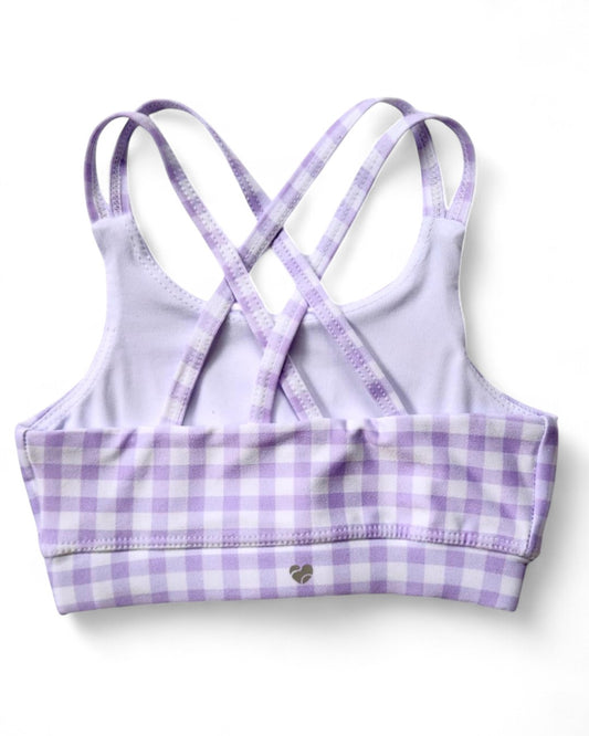 Sporty Top - Double Lilac Check